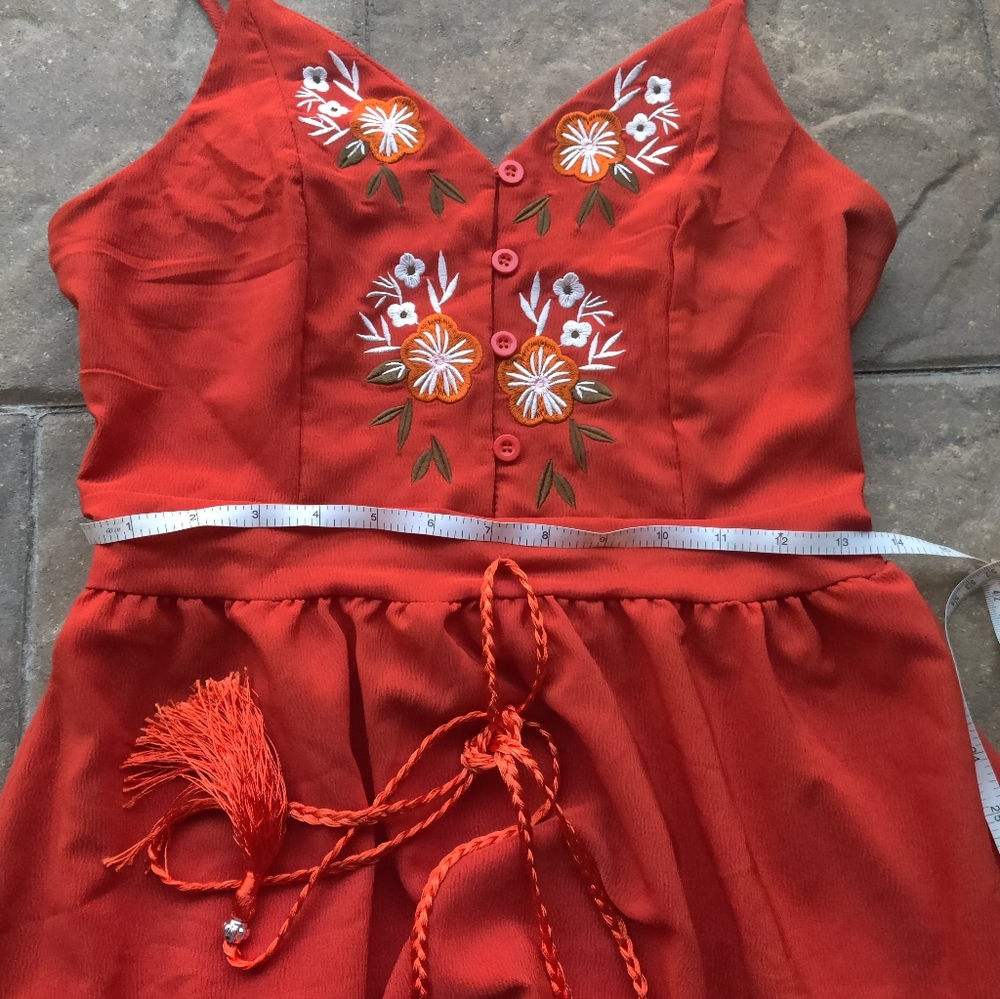Very Cute Rusty Orange Dress - Picture 10 of 10